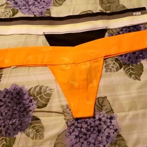 2 Pink Victoria secret thong